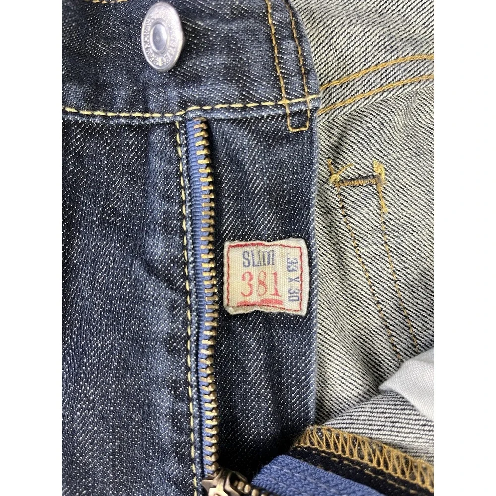 VTG POLO RALPH LAUREN Jeans Men 33x30 Black 381 Slim Fit Final Destination USA